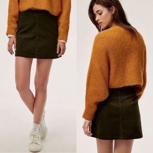 ARITZIA-WILFRED Free Aaliyah Corduroy In Rust (Size:6)